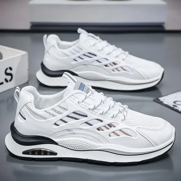 Men's Casual Sport Shoes 2024 Summer New Arrival Breathable Vulcanized Rubber Sole Comfortable Fashionable Old Man's Shoes - Image 2