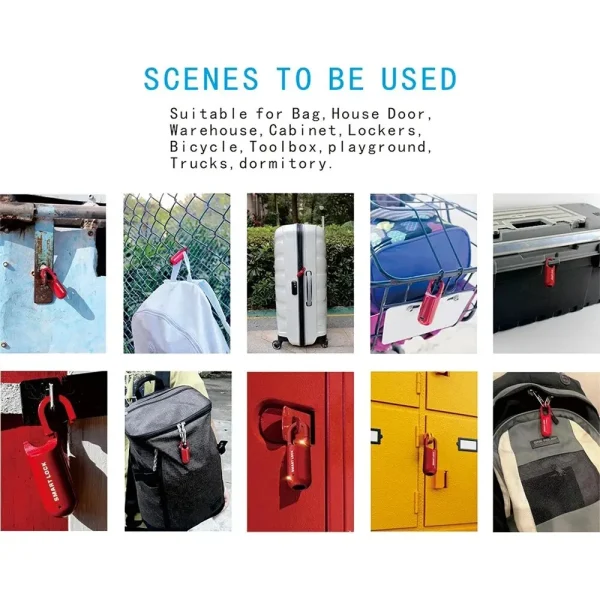 Mini Fingerprint Padlock USB Keyless Luggage Lock Electronic Lock Smart Biometric Fingerprint Door Lock Quick Unlock For Travel - Image 5
