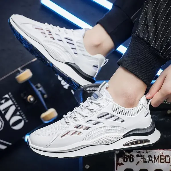 Men's Casual Sport Shoes 2024 Summer New Arrival Breathable Vulcanized Rubber Sole Comfortable Fashionable Old Man's Shoes - Image 4