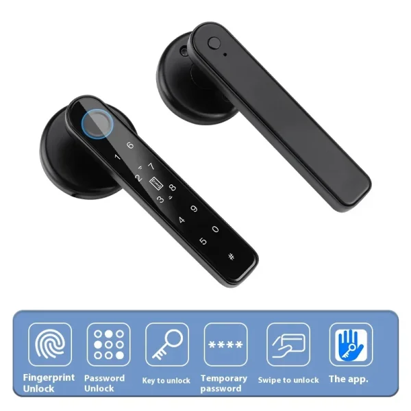 Tuya TTLOCK APP Intelligent Door Lock Biometric Control Lock APP Unlocking Digital Intelligent Lock Smart Home Access Control - Image 6
