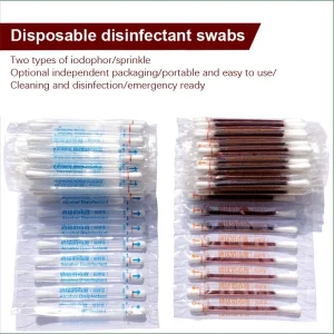 50-500PCS-/Lot Medical Alcohol Disposable Emergency Cotton Stick Iodine Disinfected Swab First Aid for Children Adults Baby