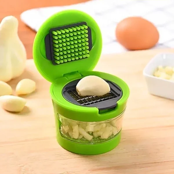 Stainless Steel Manual GarlicPress Household Garlic Masher Kitchens GarlicCutter Minced Machine Tool Kitchen Gadget Accessories - Image 2