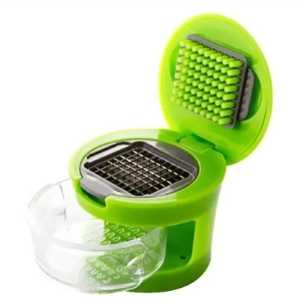 Stainless Steel Manual GarlicPress Household Garlic Masher Kitchens GarlicCutter Minced Machine Tool Kitchen Gadget Accessories - Image 4