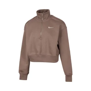 NIKE 2025 Women's AS W NSW PHNX FLC QZ CROP Knitted Hoodie DQ5768-233
