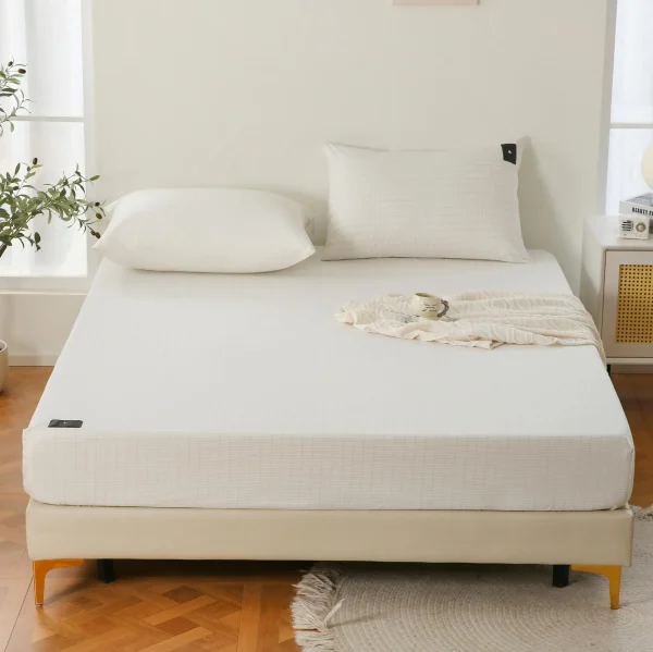 Sleep Better Organic Cotton Silver Earthing Grounding Fitted Bed Sheet include a Local Plug - Image 2