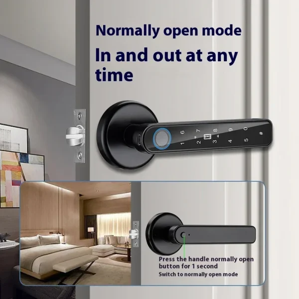 Tuya TTLOCK APP Intelligent Door Lock Biometric Control Lock APP Unlocking Digital Intelligent Lock Smart Home Access Control - Image 5