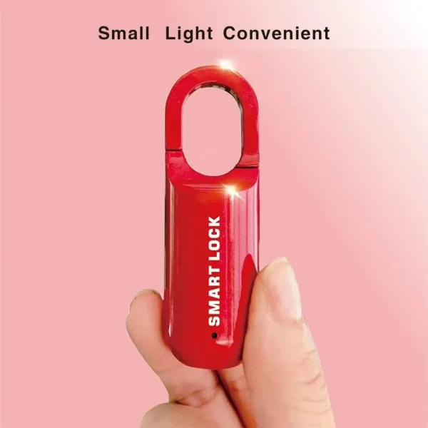 Mini Fingerprint Padlock USB Keyless Luggage Lock Electronic Lock Smart Biometric Fingerprint Door Lock Quick Unlock For Travel - Image 4