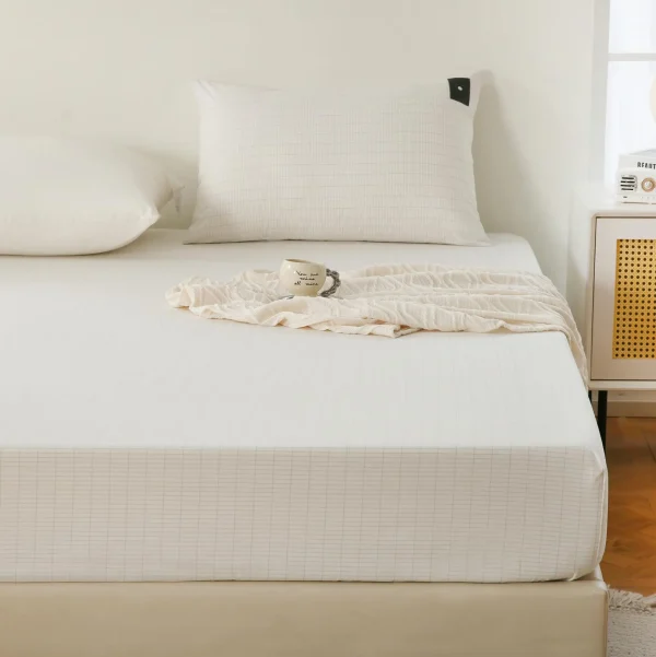 Sleep Better Organic Cotton Silver Earthing Grounding Fitted Bed Sheet include a Local Plug - Image 3