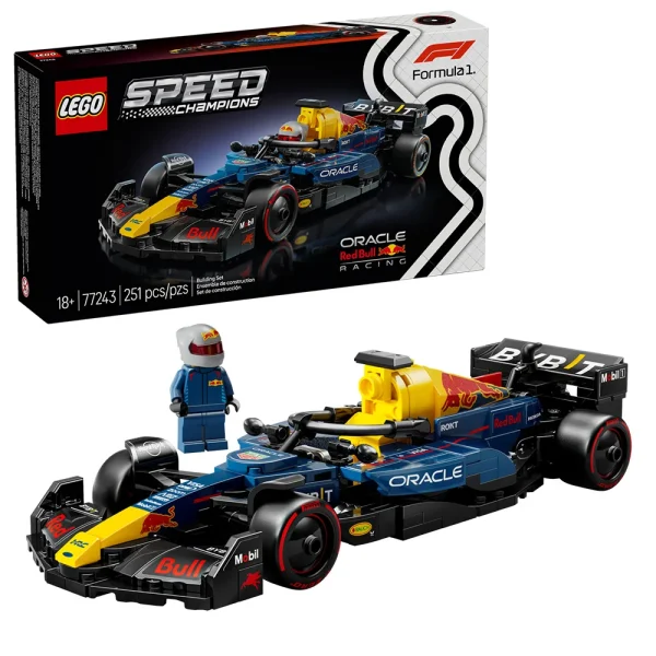 LEGO® Speed Champions Oracle Red Bull Racing RB20 F1® Race Car Toy Vehicle for Aged 18+ 77243 251Pieces Birthday Gif