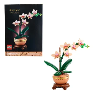 Lego 10343 Elegant Orchid Icons Series Creative Potted Plants 2025 New Building Block Toy Gift