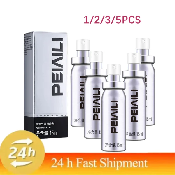 1/2/3/5PCS PEINEILI Men's Sexy Spray Can Make Man Sex Last Longer No Ejaculation Adult Sexual Goods Sex Shop