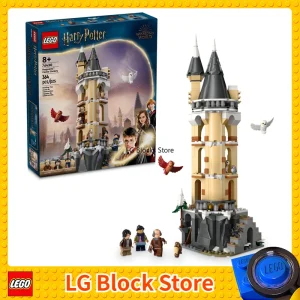 LEGO Harry Potter Hogwarts Castle Owlery Toy, Wizarding World Fantasy Toy Harry Potter Castle Playset with 3 Characters 76430