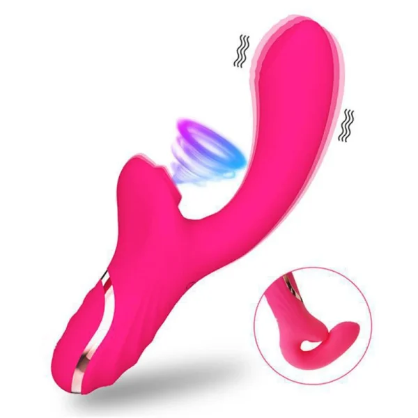 Powerful Sucking Dildo Vibrator for Women Female Clit Sucker Vacuum Clitoris Stimulator Finger Wiggling Vibrator Adult Sex Toy