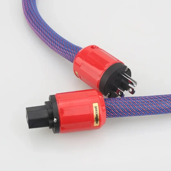 Audiocrast P101 OFC Copper Hifi audiophile upgrade mains power cable US/EU Schuko Hi-Fi AC Mains 10AWG HIFI Power leads AMP DVD
