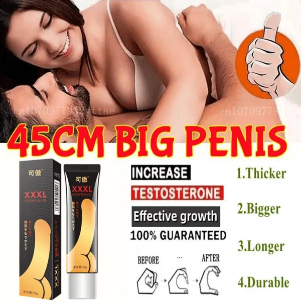 Penis Enlargement Ointment Increase XXXL Size Erection Men Thickening Growth Massage Gel Aphrodisiac Cream Men Repair Penis