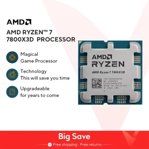 AMD Ryzen 7 7800X3D R7 7800X3D 5.0 GHz 8-Core 16-Thread CPU 5NM 96M 100-100000910 Socket AM5 New Tray Without cooler