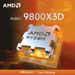 AMD R7 9800X3D New Ryzen™ 7 9800X3D 5.2 GHz L3=96M TDP 120W Gaming CPU Processor 8-Core 16-Thread Socket AM5 but without cooler