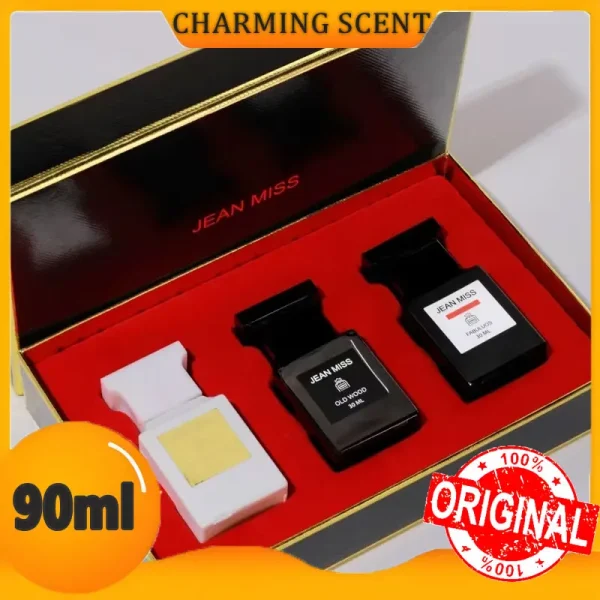 Perfumes 90ml Men Perfume Gift Box 3pcs Set Fresh Natural Lasting Cologne Scent Perfumy Charming Man Perfumes Hombres Originales