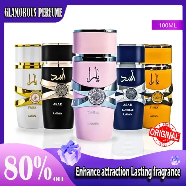 100ml Original Perfume Spray Long-lasting Men's Perfume Yara Moi Tous Asad Women's Fragrance Long-lasting Pheromones Gift