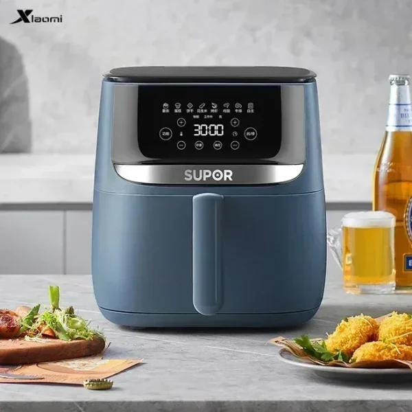 Large Capacity Smart Air Fryer New Oil-Free Smart Electric Fryer Household 6-liter Multifunctional French Fries Electric Fryer