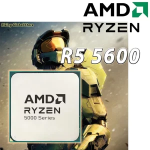 AMD R5 5600 Ryzen 5 5600 6-Core 12-Thread 3.5 GHz Socket AM4 CPU 65W 7NM L3=32M 100-000000927 DDR4 New and without cooler