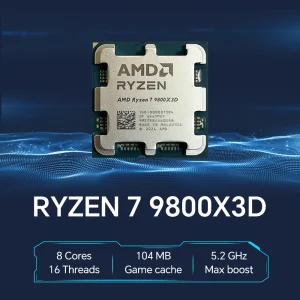 AMD Ryzen 7 9800X3D New R7 9800x3d Gaming CPU 5.2GHz 8-Core 16-Thread L3=96M 4NM TDP 120W Socket AM5 100-100001084 But Not Fan