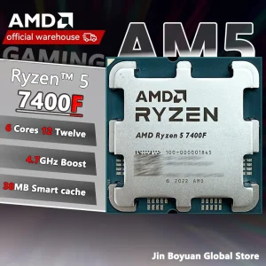 New AMD Ryzen 5 7400F R5 7400F 3.7GHz 5NM L3=32M 100-000001845 Socket AM5 Tray but without cooler