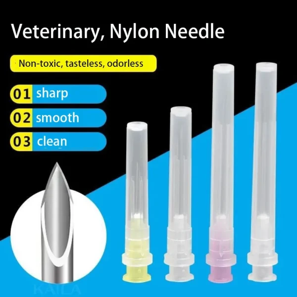 100pcs Disposable Veterinary Injection Syringe Needle with Shell Farm Supplies Dispensing Tools For Pig Cattle Sheep Dog Chicken - Image 3