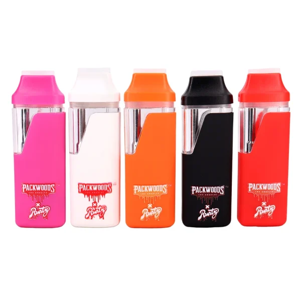 10pcs E Cigarettes Runtz X Packwoods Vape Pen Pod 380mAh Rechargeable Battery Disposable 1ml Empty Pods With Drawer Box Packing - Image 4