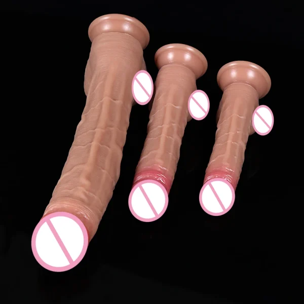 Spuer Bigger Realistic Dildos Silicone Layer Penis with Suction Cup Adult Sexy Toys for Woman Men Vagina Anal Massage Stimulator - Image 5