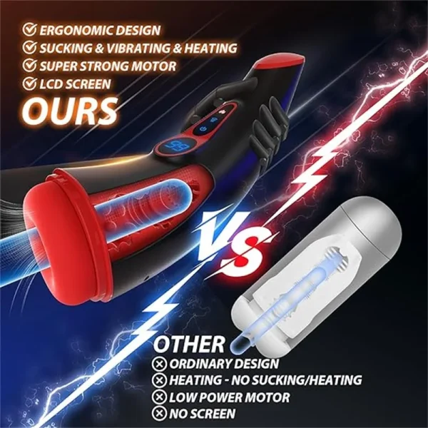 APP Male Masturbator Cup Sex Toy for Men Sucking Heating Vibrating Penis Pump Male Masturbators Masturbation Tools Adult Product - Image 5