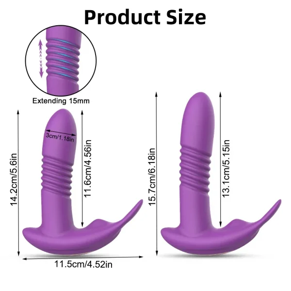 Thrusting Vibrator for Women APP Rotating Telescopic Dildo Remote Control G Spot Massage Clitoris Stimulator Sex Toy for Women - Image 3