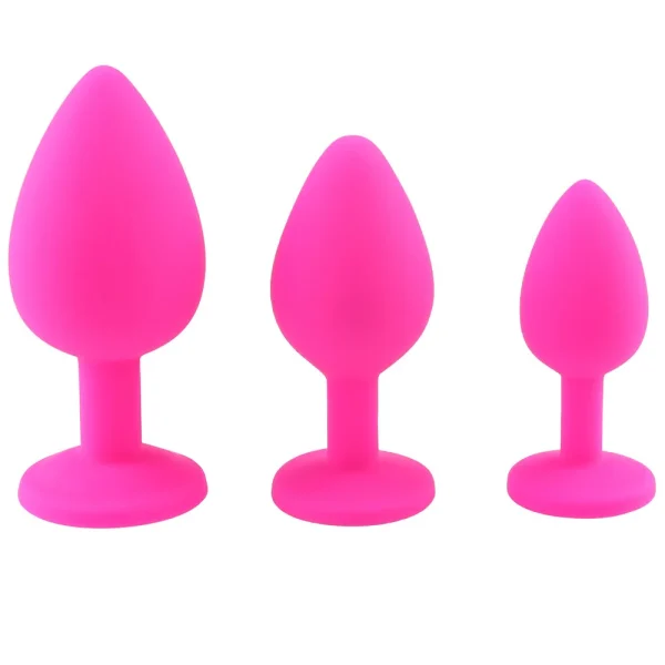 3 Size Silicone Butt Plug Anal Plug Unisex Sex Stopper Adult Toys for Men/Women Anal Trainer Prostate Massager Dildo for Couples - Image 2