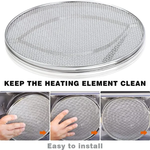 Stainless Steel Splatter Shield For Ninja Foodi FG551 Smart XL 6-In-1 Indoor Grill - Image 3