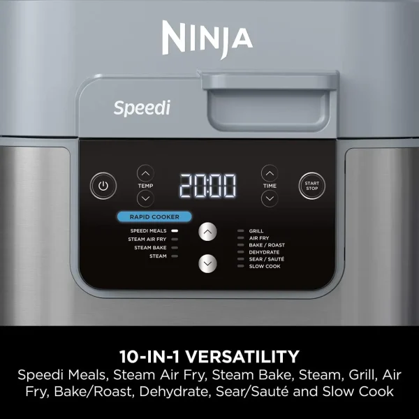 Ninja Speedi 10-in-1 Rapid Cooker, Air Fryer and Multi Cooker, 5.7L, Meals for 4 in 15 Minutes, Air Fry, Steam, Grill, Bake, Roa - Image 3