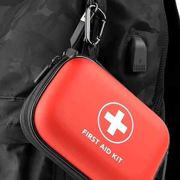 First Aid Kit Complete, 104Pcs Water-Resistant Hard Shell Small Case. Perfect For Travel, Outdoor, Home, Office,Camping, Hiking - Image 3