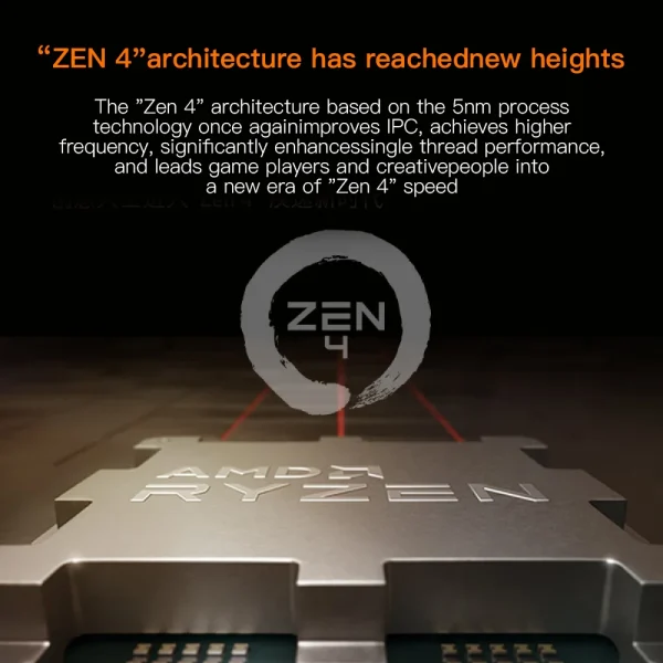 AMD Ryzen 5 7600X CPU 6-Core 12-thread Desktop Computer Ryzen 5 7600X Processor 100-000000593 5.3Ghz L3=32MB Authentic Brand NEW - Image 5