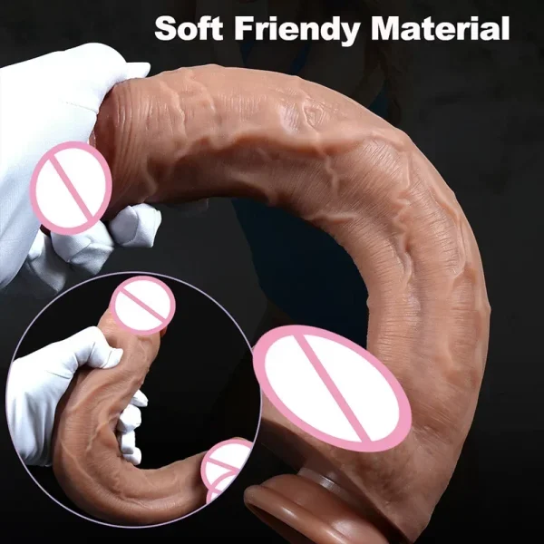 Spuer Bigger Realistic Dildos Silicone Layer Penis with Suction Cup Adult Sexy Toys for Woman Men Vagina Anal Massage Stimulator - Image 3