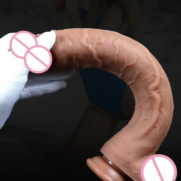 Spuer Bigger Realistic Dildos Silicone Layer Penis with Suction Cup Adult Sexy Toys for Woman Men Vagina Anal Massage Stimulator - Image 6
