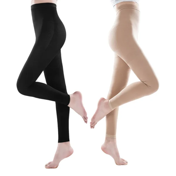 20-30mmHg Women Medical Compression Pantyhose Stockings Varicose Veins Footless Graduated Support Thighs Pantyhose Sleeve M-5XL - Image 5