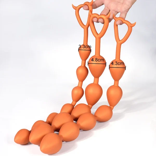 Sex Toys Anal Beads 5/6/7 Anal Balls Liquid Silicone Soft Long Butt Plug 18+ Women Men Adult Anal Plug Sex Toys Prostate Massage - Image 2