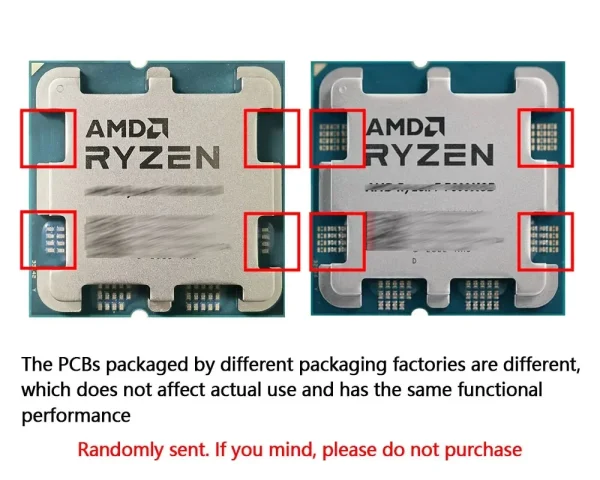New AMD Ryzen™ 9 PRO 7945 3.7 GHz 12-Core 24-Thread CPU 5NM L3=64M 100-000000598 Socket AM5 but without cooler - Image 2