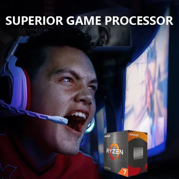 AMD Ryzen 7 5700X R7 5700X 3.4 GHz Eight-Core 16-Thread CPU 7NM L3=32M 100-000000926 Socket AM4 Sealed but without fan - Image 5