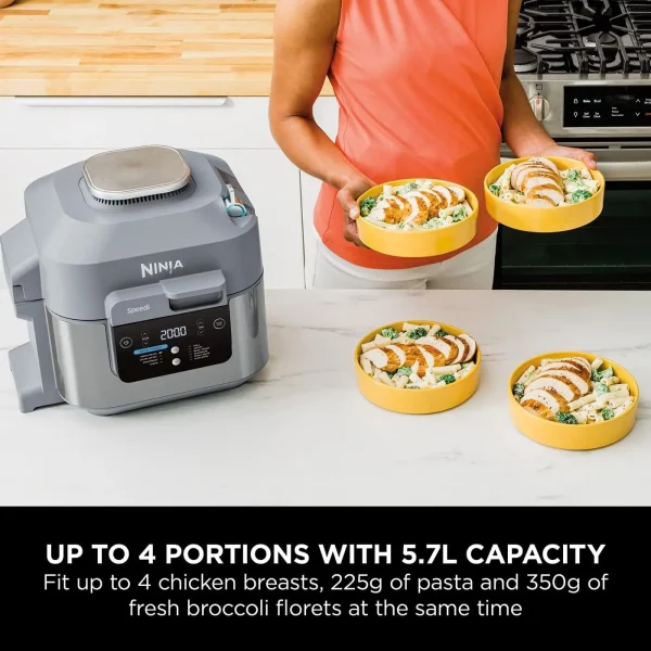 Ninja Speedi 10-in-1 Rapid Cooker, Air Fryer and Multi Cooker, 5.7L, Meals for 4 in 15 Minutes, Air Fry, Steam, Grill, Bake, Roa - Image 4