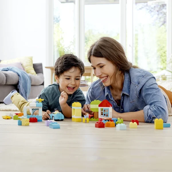 Lego Duplo 10913 Medium Colorful Bucket Large Particle Building Block Toys for Boys and Girls Gifts - Image 4