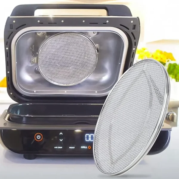 Stainless Steel Splatter Shield For Ninja Foodi FG551 Smart XL 6-In-1 Indoor Grill - Image 5