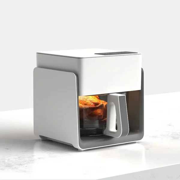 New Launch Automatic Multi-function Household Electric Freidora De Aire French Fryer Smokeless Glass Visual Bowl Air Fryer - Image 3