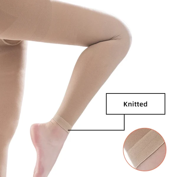 20-30mmHg Women Medical Compression Pantyhose Stockings Varicose Veins Footless Graduated Support Thighs Pantyhose Sleeve M-5XL - Image 4
