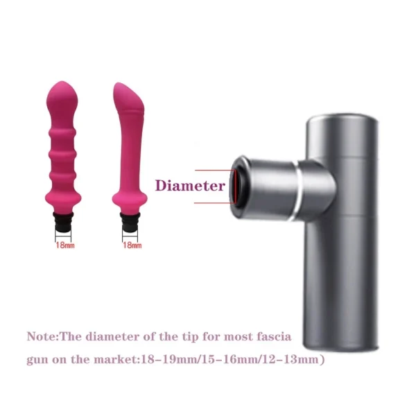 Sex Machine Fascia Women Vibrators Penis Masturbation Vibrator Gun Massage Attachements Head to Silicone Dildo Sex Toys For Men - Image 2