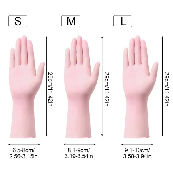 30PCS Light Pink Disposable Nitrile Gloves Waterproof Anti-static Durable Light Pink Gloves for Kitchen Cooking Tools - Image 6